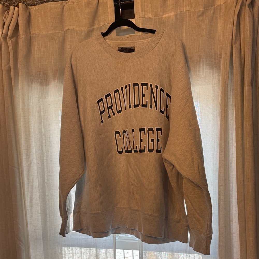 Gray Sweatshirt with Text Design